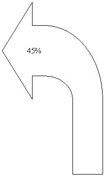  : 45%
