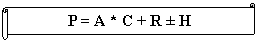  : P = A * C + R  H