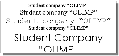 : Student company OLIMP
Student company OLIMP
Student company OLIMP
Student company OLIMP
Student Company OLIMP





