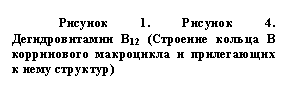 Подпись: Рисунок 5. Рисунок 4. Дегидровитамин В12 (Строение кольца В корринового макроцикла и прилегающих к нему структур)