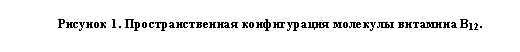 Подпись: Рисунок 7. Пространственная конфигурация молекулы витамина В12.