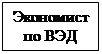 Підпис: Экономист по ВЭД
