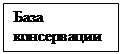 Підпис: База консервации