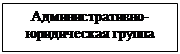 Підпис: Административно-юридическая группа
