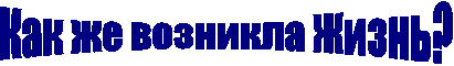 Как же возникла Жизнь?